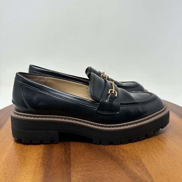 Sam Edelman Shoes - Sam Edelman Laurs Platform‎ Lug Sole Loafers Size 8.5 Black Preppy Punk